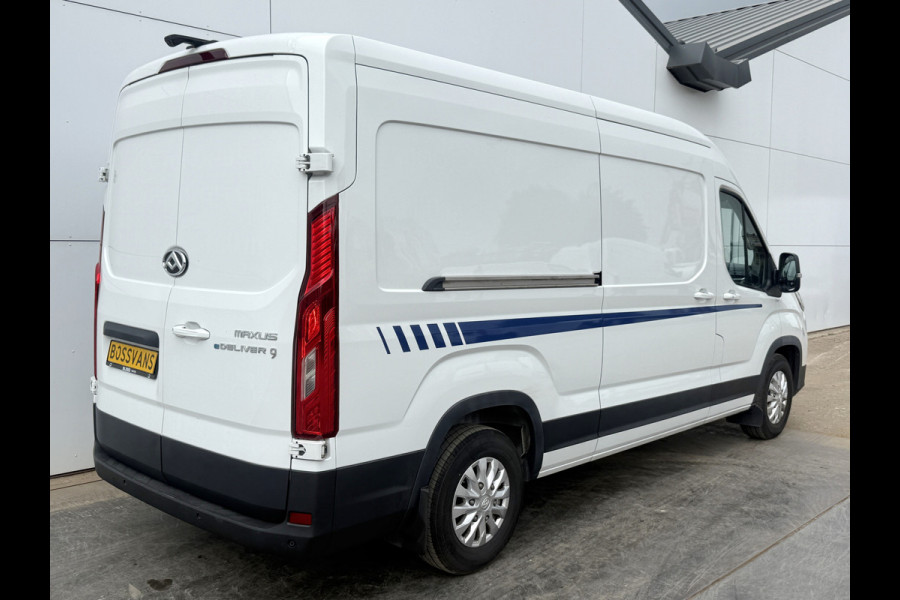 Maxus eDeliver 9 72kWh 204PK Elektrisch 72kWh 280km WLTP L3H2 ACC Stoelverwarming Snelladen LED Carplay Parkeersensoren v+a Airco BPM Vrij