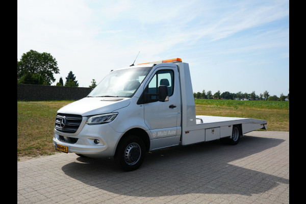 Mercedes-Benz Sprinter Oprijwagen 516 2.2 CDI L3 EURO VI-D TIJHOF opbouw | Luchtvering | Apple Carplay | Tachograaf | Trekhaak | Ingebouwde Startkabels | Navigatie | DAB |