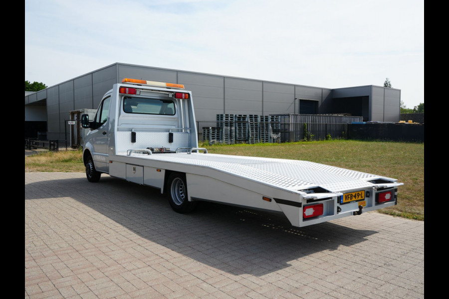 Mercedes-Benz Sprinter Oprijwagen 516 2.2 CDI L3 EURO VI-D TIJHOF opbouw | Luchtvering | Apple Carplay | Tachograaf | Trekhaak | Ingebouwde Startkabels | Navigatie | DAB |
