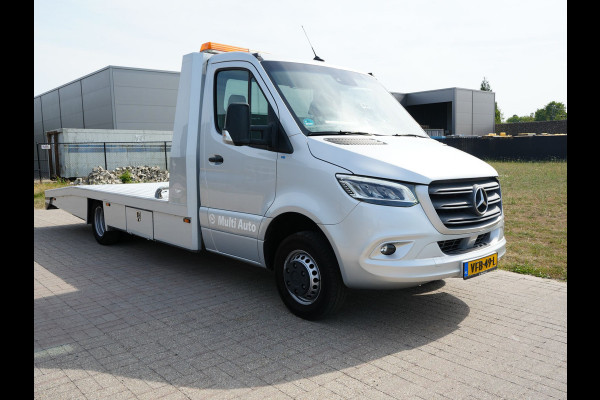Mercedes-Benz Sprinter Oprijwagen 516 2.2 CDI L3 EURO VI-D TIJHOF opbouw | Luchtvering | Apple Carplay | Tachograaf | Trekhaak | Ingebouwde Startkabels | Navigatie | DAB |