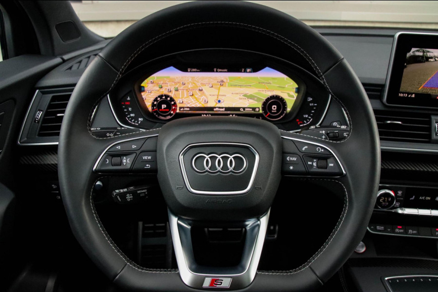 Audi Q5 3.0TFSI SQ5 Quattro S-Line 354pk Automaat! 1e Eig|DLR|Luchtvering|Kuipstoelen|Panoramadak|Virtual Cockpit|Black|Carbon|22