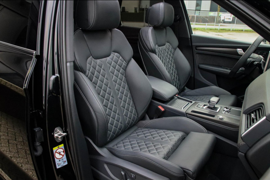Audi Q5 3.0TFSI SQ5 Quattro S-Line 354pk Automaat! 1e Eig|DLR|Luchtvering|Kuipstoelen|Panoramadak|Virtual Cockpit|Black|Carbon|22