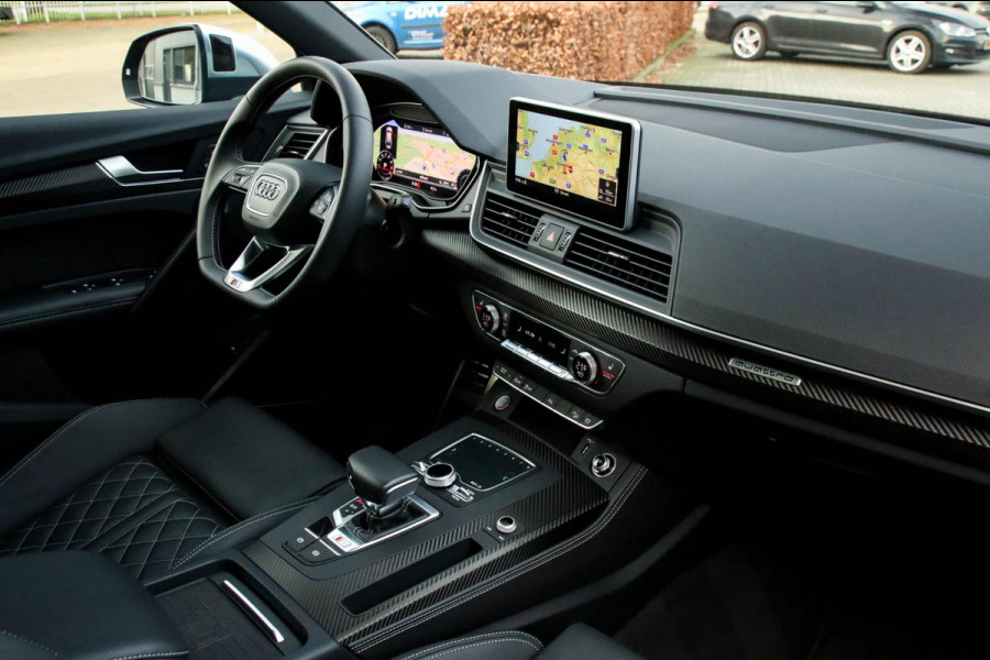 Audi Q5 3.0TFSI SQ5 Quattro S-Line 354pk Automaat! 1e Eig|DLR|Luchtvering|Kuipstoelen|Panoramadak|Virtual Cockpit|Black|Carbon|22