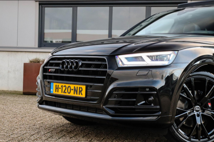 Audi Q5 3.0TFSI SQ5 Quattro S-Line 354pk Automaat! 1e Eig|DLR|Luchtvering|Kuipstoelen|Panoramadak|Virtual Cockpit|Black|Carbon|22
