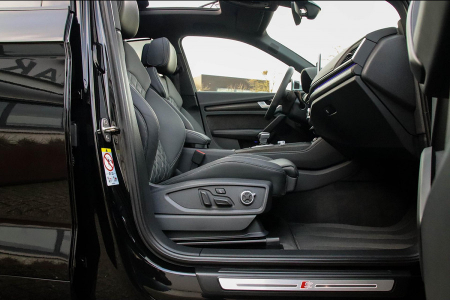 Audi Q5 3.0TFSI SQ5 Quattro S-Line 354pk Automaat! 1e Eig|DLR|Luchtvering|Kuipstoelen|Panoramadak|Virtual Cockpit|Black|Carbon|22