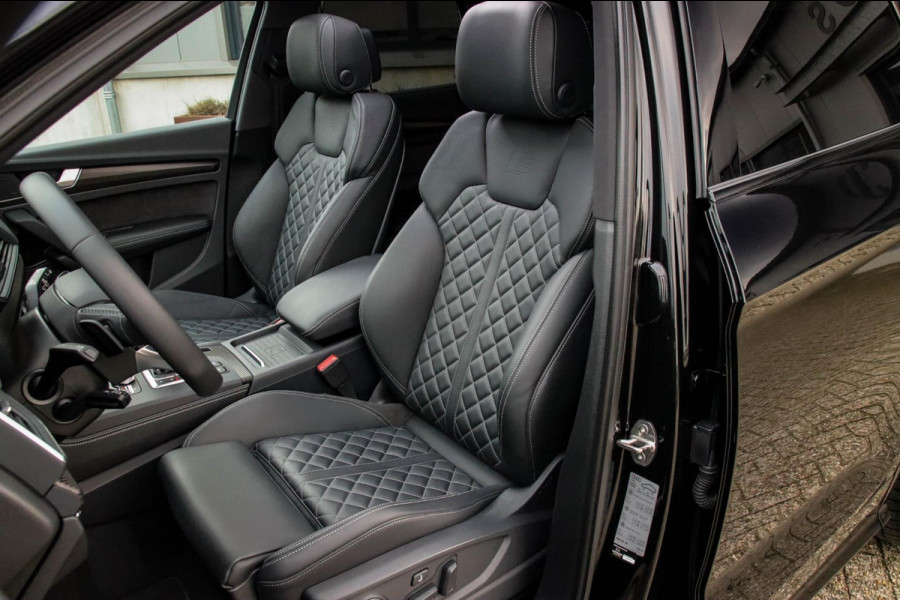 Audi Q5 3.0TFSI SQ5 Quattro S-Line 354pk Automaat! 1e Eig|DLR|Luchtvering|Kuipstoelen|Panoramadak|Virtual Cockpit|Black|Carbon|22