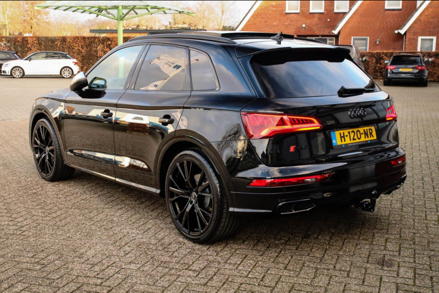Audi Q5 3.0TFSI SQ5 Quattro S-Line 354pk Automaat! 1e Eig|DLR|Luchtvering|Kuipstoelen|Panoramadak|Virtual Cockpit|Black|Carbon|22