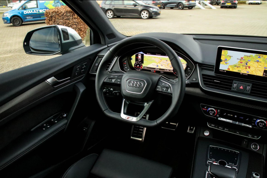 Audi Q5 3.0TFSI SQ5 Quattro S-Line 354pk Automaat! 1e Eig|DLR|Luchtvering|Kuipstoelen|Panoramadak|Virtual Cockpit|Black|Carbon|22