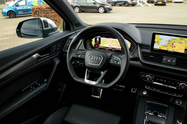 Audi Q5 3.0TFSI SQ5 Quattro S-Line 354pk Automaat! 1e Eig|DLR|Luchtvering|Kuipstoelen|Panoramadak|Virtual Cockpit|Black|Carbon|22