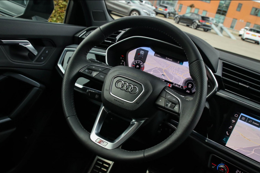 Audi Q3 35 TFSI 1.5 TFSI S Line Pro Line S 150pk S-Tronic! 1e|Panoramadak|Virtual Cockpit|LED Matrix|Leder elektrisch|20inch|Black