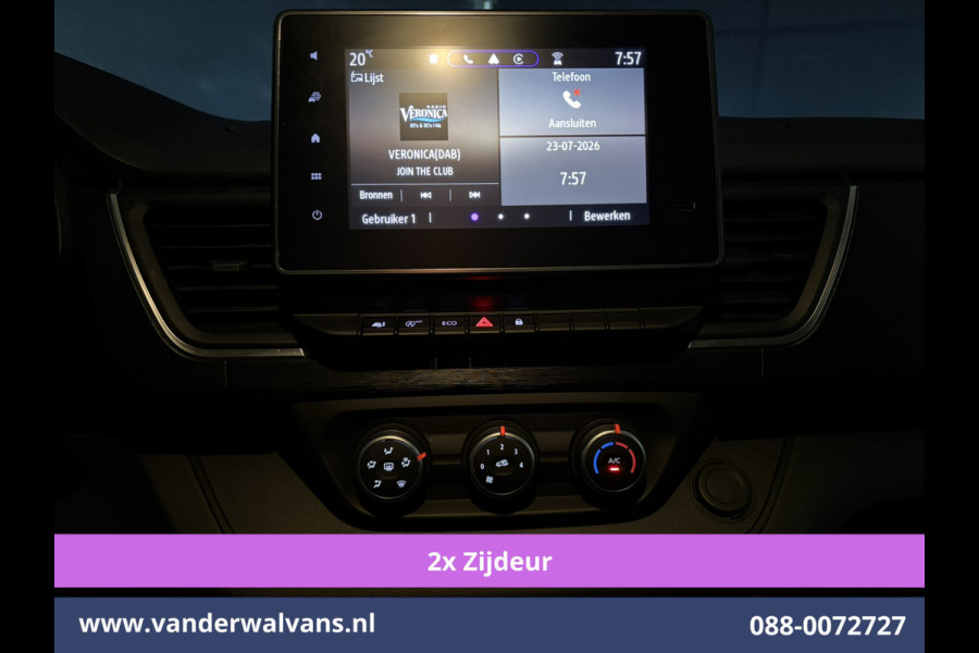Renault Trafic 2.0 dCi 131pk L2H1 Euro6 Airco | 2x zijdeur | LED | Apple Carplay | Cruisecontrol Android Auto, Parkeersensoren, Bijrijdersbank