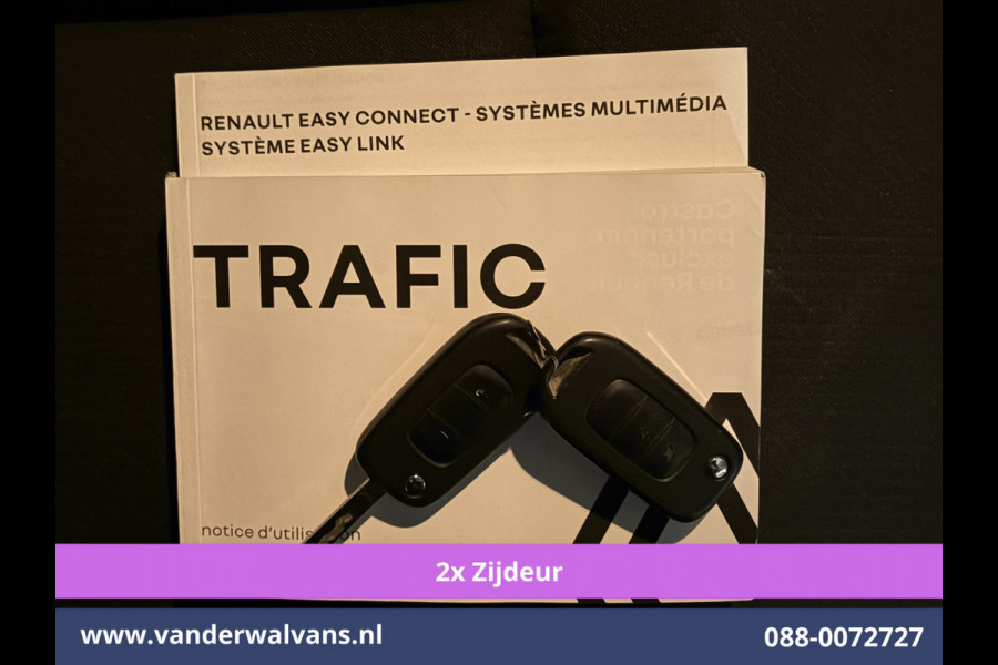 Renault Trafic 2.0 dCi 131pk L2H1 Euro6 Airco | 2x zijdeur | LED | Apple Carplay | Cruisecontrol Android Auto, Parkeersensoren, Bijrijdersbank