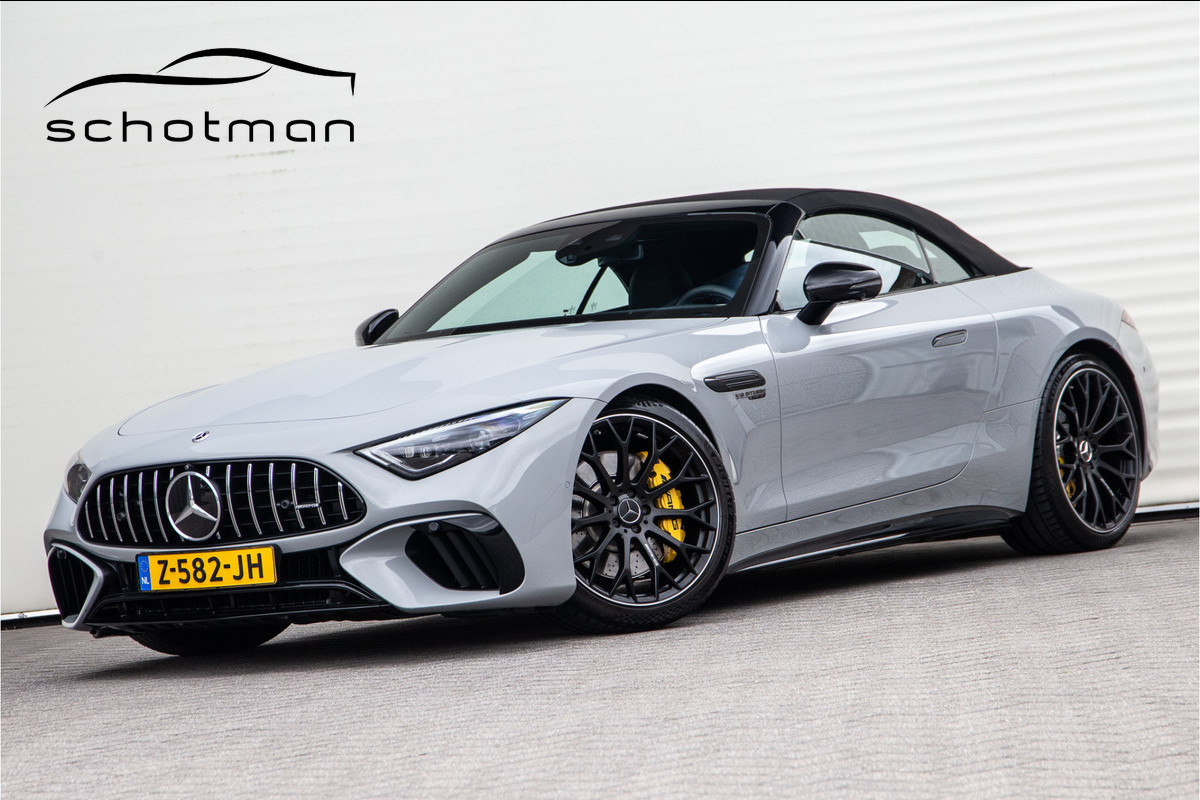 Mercedes-Benz SL-Klasse Roadster AMG 63 4MATIC+ Premium, Achterasbesturing, Burmester, MANUFAKTUR Alpin Grey 585pk 2022