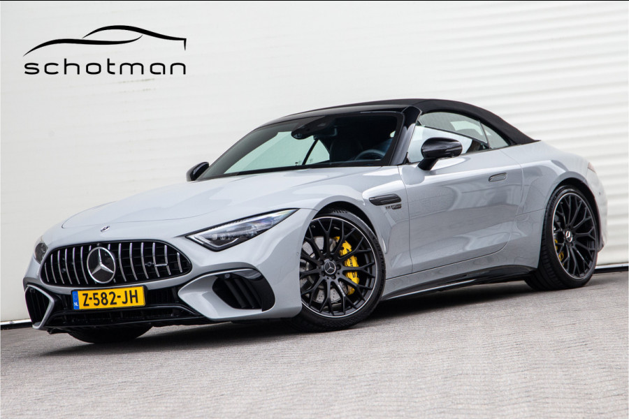 Mercedes-Benz SL-Klasse Roadster AMG 63 4MATIC+ Premium, Achterasbesturing, Burmester, MANUFAKTUR Alpin Grey 585pk 2022