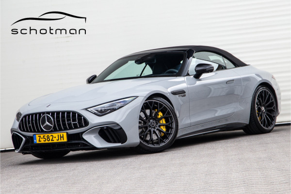 Mercedes-Benz SL-Klasse Roadster AMG 63 4MATIC+ Premium, Achterasbesturing, Burmester, MANUFAKTUR Alpin Grey 585pk 2022