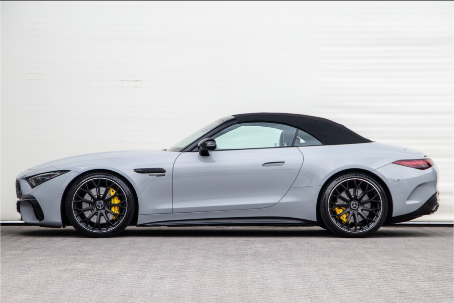 Mercedes-Benz SL-Klasse Roadster AMG 63 4MATIC+ Premium, Achterasbesturing, Burmester, MANUFAKTUR Alpin Grey 585pk 2022