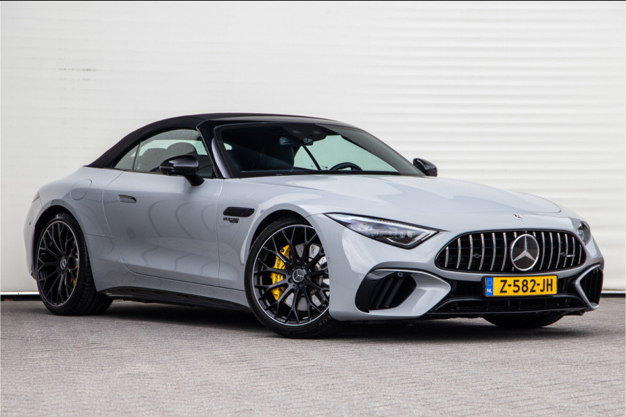 Mercedes-Benz SL-Klasse Roadster AMG 63 4MATIC+ Premium, Achterasbesturing, Burmester, MANUFAKTUR Alpin Grey 585pk 2022
