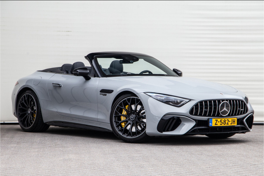 Mercedes-Benz SL-Klasse Roadster AMG 63 4MATIC+ Premium, Achterasbesturing, Burmester, MANUFAKTUR Alpin Grey 585pk 2022