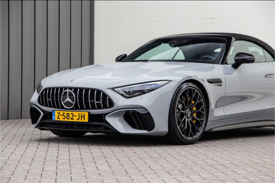 Mercedes-Benz SL-Klasse Roadster AMG 63 4MATIC+ Premium, Achterasbesturing, Burmester, MANUFAKTUR Alpin Grey 585pk 2022
