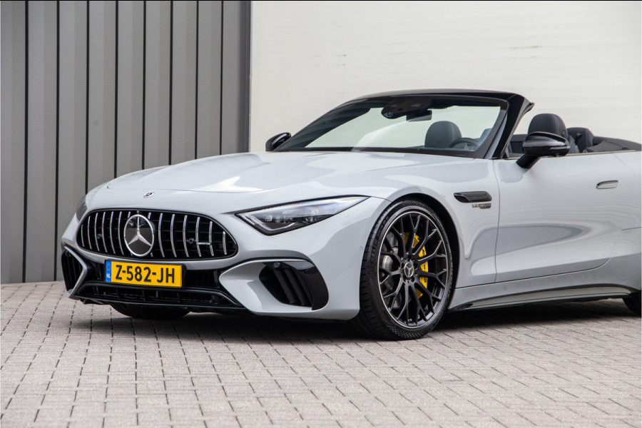 Mercedes-Benz SL-Klasse Roadster AMG 63 4MATIC+ Premium, Achterasbesturing, Burmester, MANUFAKTUR Alpin Grey 585pk 2022