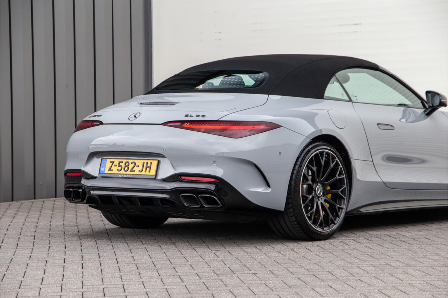 Mercedes-Benz SL-Klasse Roadster AMG 63 4MATIC+ Premium, Achterasbesturing, Burmester, MANUFAKTUR Alpin Grey 585pk 2022