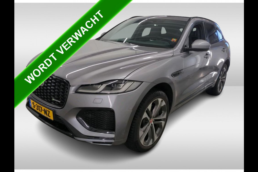 Jaguar F-Pace 2.0 P400e PHEV AWD. R-Dynamic HSE / Panoramadak / Leder-luxe / Pdc.+Camera / Navigatie / Hot-Cold Climate Pack / Surround Sound system / Apk 03-2027