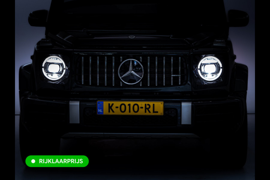 Mercedes-Benz G-Klasse 63 AMG Premium Plus | Elektrisch glazen schuif-/kanteldak | Burmester | Stoelverw. & koeling | Memory stoelen | Adaptieve cruise Trekhaak, Treeplanken, Alcantara hemel, 360 Camera, Burmester High End, Massagestoelen, NL auto