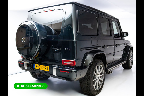 Mercedes-Benz G-Klasse 63 AMG Premium Plus | Elektrisch glazen schuif-/kanteldak | Burmester | Stoelverw. & koeling | Memory stoelen | Adaptieve cruise Trekhaak, Treeplanken, Alcantara hemel, 360 Camera, Burmester High End, Massagestoelen, NL auto