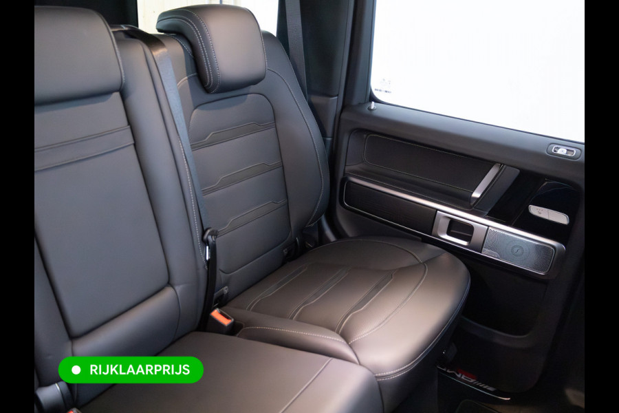 Mercedes-Benz G-Klasse 63 AMG Premium Plus | Elektrisch glazen schuif-/kanteldak | Burmester | Stoelverw. & koeling | Memory stoelen | Adaptieve cruise Trekhaak, Treeplanken, Alcantara hemel, 360 Camera, Burmester High End, Massagestoelen, NL auto