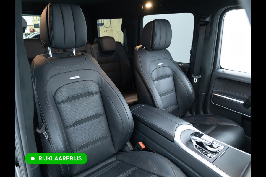 Mercedes-Benz G-Klasse 63 AMG Premium Plus | Elektrisch glazen schuif-/kanteldak | Burmester | Stoelverw. & koeling | Memory stoelen | Adaptieve cruise Trekhaak, Treeplanken, Alcantara hemel, 360 Camera, Burmester High End, Massagestoelen, NL auto