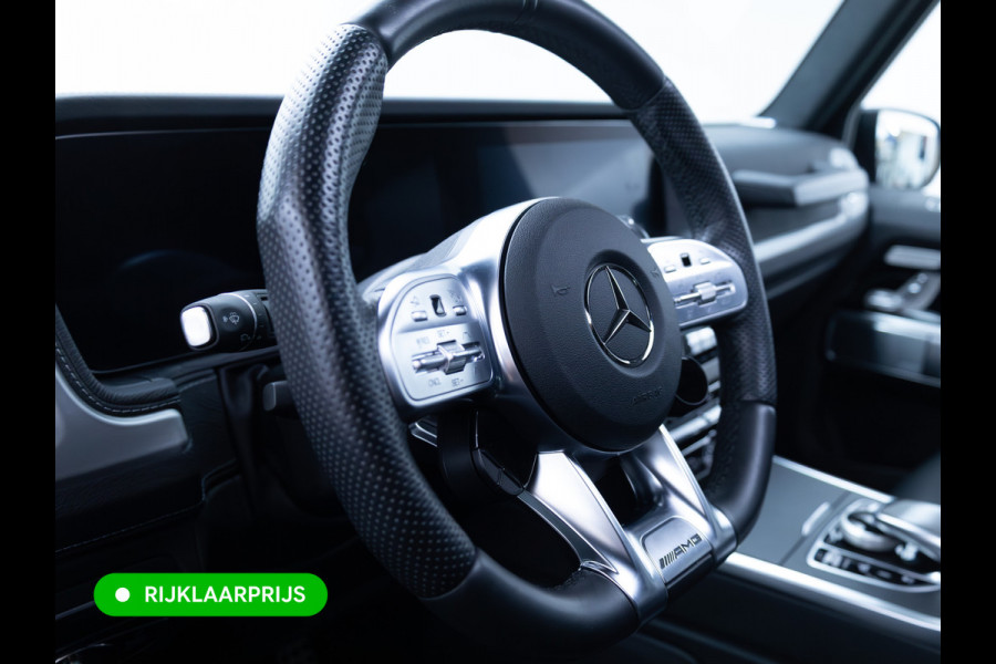 Mercedes-Benz G-Klasse 63 AMG Premium Plus | Elektrisch glazen schuif-/kanteldak | Burmester | Stoelverw. & koeling | Memory stoelen | Adaptieve cruise Trekhaak, Treeplanken, Alcantara hemel, 360 Camera, Burmester High End, Massagestoelen, NL auto
