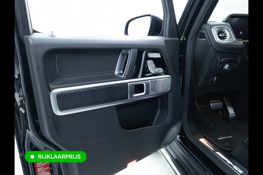 Mercedes-Benz G-Klasse 63 AMG Premium Plus | Elektrisch glazen schuif-/kanteldak | Burmester | Stoelverw. & koeling | Memory stoelen | Adaptieve cruise Trekhaak, Treeplanken, Alcantara hemel, 360 Camera, Burmester High End, Massagestoelen, NL auto