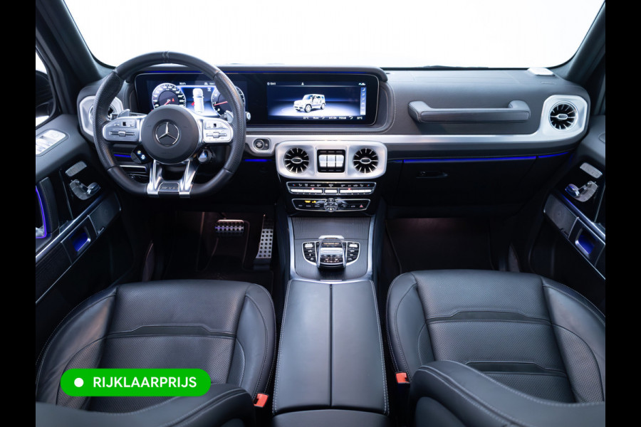 Mercedes-Benz G-Klasse 63 AMG Premium Plus | Elektrisch glazen schuif-/kanteldak | Burmester | Stoelverw. & koeling | Memory stoelen | Adaptieve cruise Trekhaak, Treeplanken, Alcantara hemel, 360 Camera, Burmester High End, Massagestoelen, NL auto