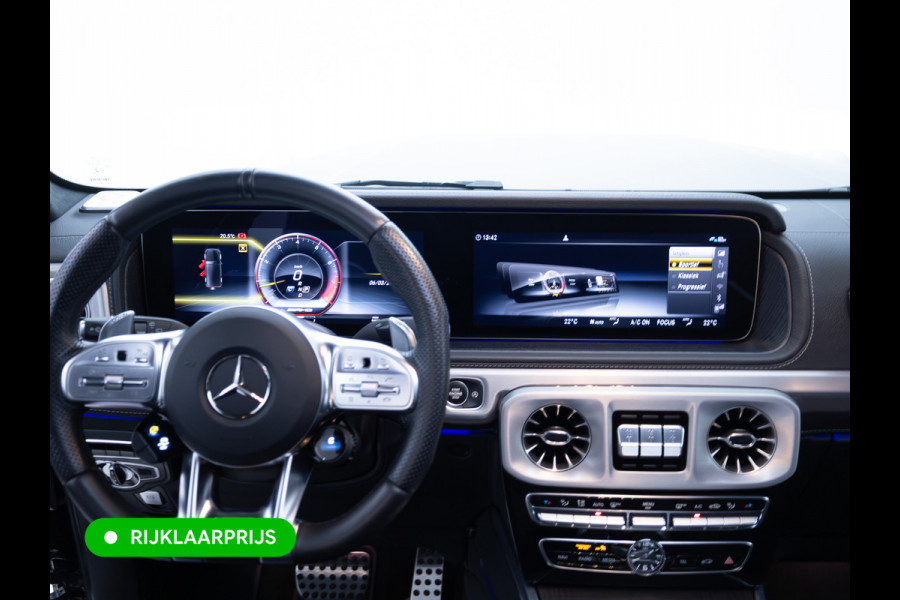 Mercedes-Benz G-Klasse 63 AMG Premium Plus | Elektrisch glazen schuif-/kanteldak | Burmester | Stoelverw. & koeling | Memory stoelen | Adaptieve cruise Trekhaak, Treeplanken, Alcantara hemel, 360 Camera, Burmester High End, Massagestoelen, NL auto