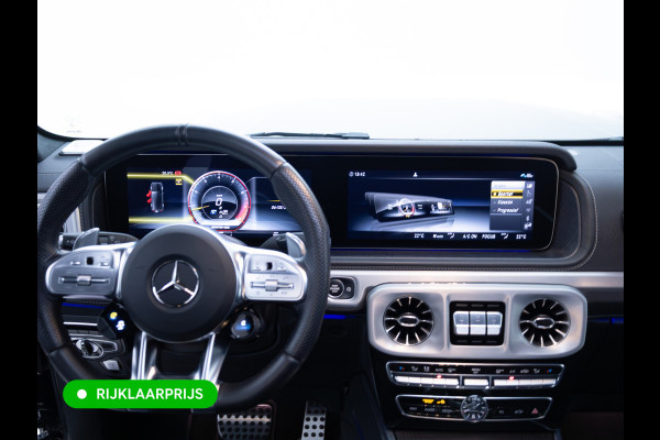 Mercedes-Benz G-Klasse 63 AMG Premium Plus | Elektrisch glazen schuif-/kanteldak | Burmester | Stoelverw. & koeling | Memory stoelen | Adaptieve cruise Trekhaak, Treeplanken, Alcantara hemel, 360 Camera, Burmester High End, Massagestoelen, NL auto