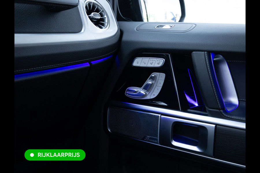 Mercedes-Benz G-Klasse 63 AMG Premium Plus | Elektrisch glazen schuif-/kanteldak | Burmester | Stoelverw. & koeling | Memory stoelen | Adaptieve cruise Trekhaak, Treeplanken, Alcantara hemel, 360 Camera, Burmester High End, Massagestoelen, NL auto