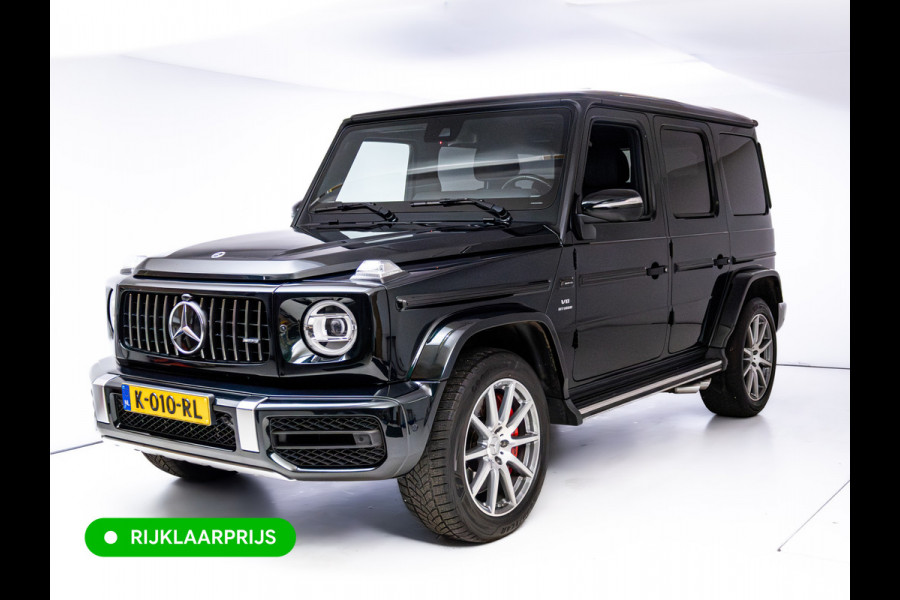 Mercedes-Benz G-Klasse 63 AMG Premium Plus | Elektrisch glazen schuif-/kanteldak | Burmester | Stoelverw. & koeling | Memory stoelen | Adaptieve cruise Trekhaak, Treeplanken, Alcantara hemel, 360 Camera, Burmester High End, Massagestoelen, NL auto