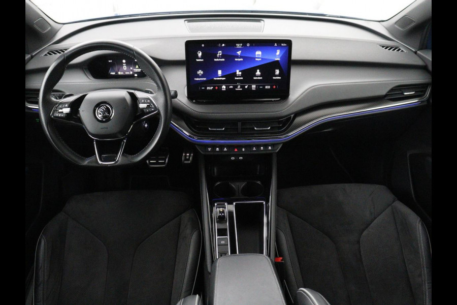 Škoda Enyaq iV 80 Sportline | SOH 92.7% | Leder/alcantara | Stuur/stoel verwarming | Camera | Park assist | Cruise control | Carplay | Sfeerverlichting | 21''