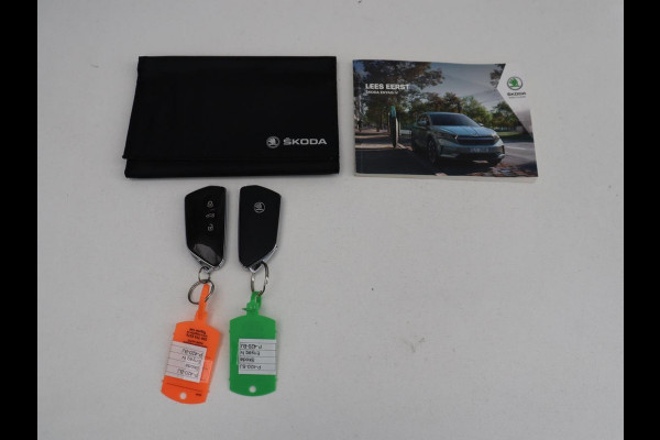 Škoda Enyaq iV 80 Sportline | SOH 92.7% | Leder/alcantara | Stuur/stoel verwarming | Camera | Park assist | Cruise control | Carplay | Sfeerverlichting | 21''