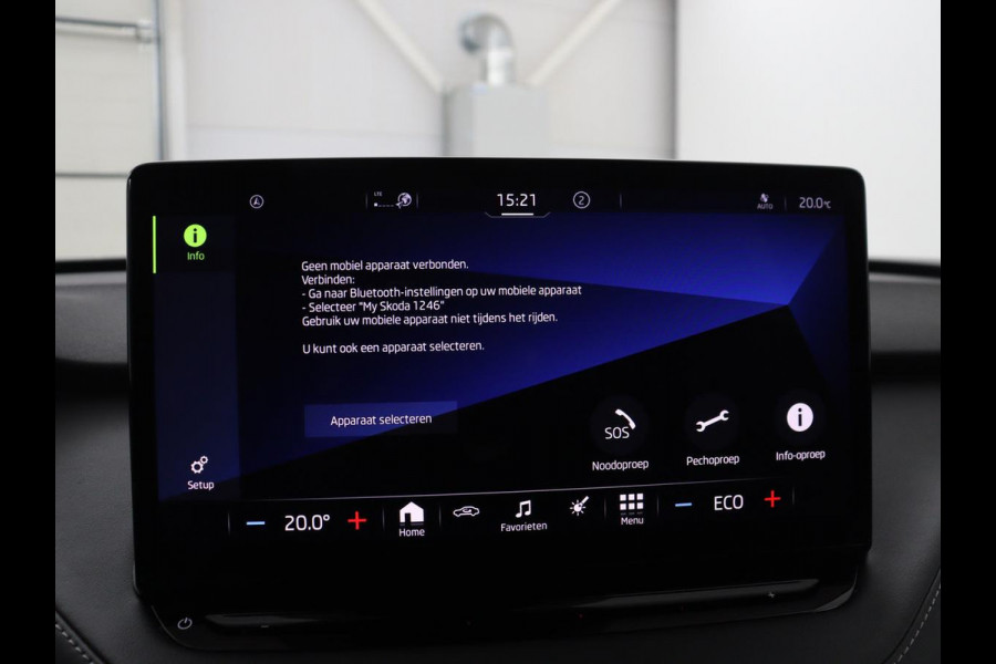 Škoda Enyaq iV 80 Sportline | SOH 92.7% | Leder/alcantara | Stuur/stoel verwarming | Camera | Park assist | Cruise control | Carplay | Sfeerverlichting | 21''
