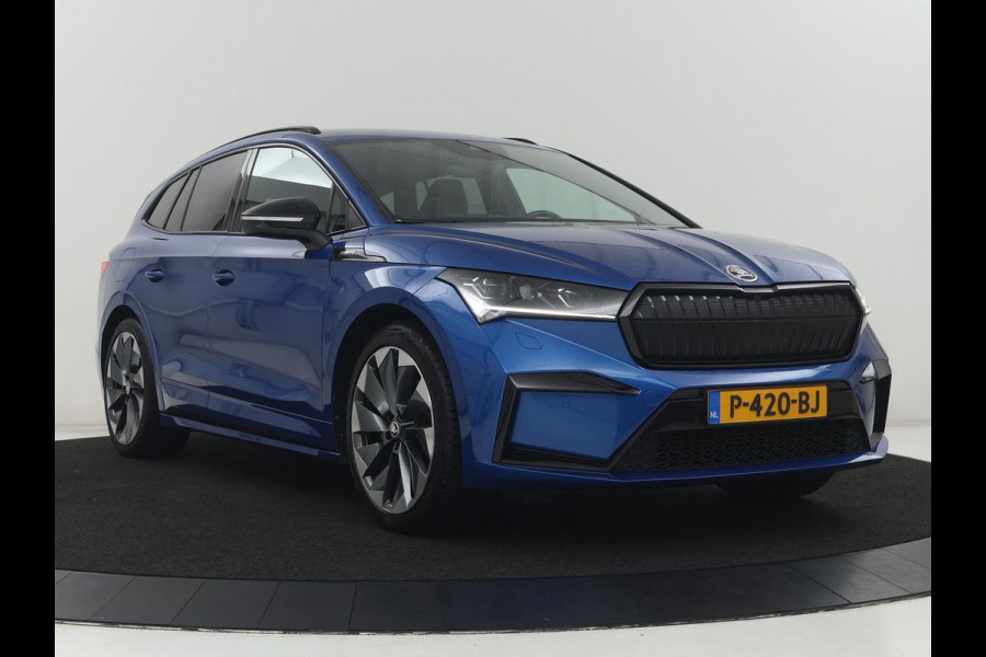 Škoda Enyaq iV 80 Sportline | SOH 92.7% | Leder/alcantara | Stuur/stoel verwarming | Camera | Park assist | Cruise control | Carplay | Sfeerverlichting | 21''