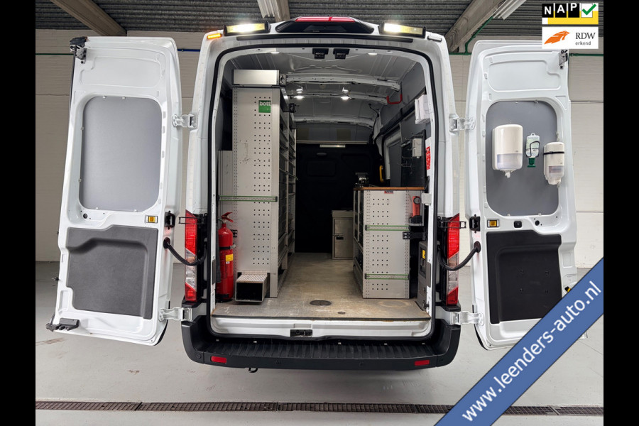 Ford E-Transit SERVICEWAGEN ELEKTRISCH AUTOMAAT 350 L2H3 Trend 68 kWh BOTT INRICHTING, V230 OMVORMER, RIJKLAARPRIJS!
