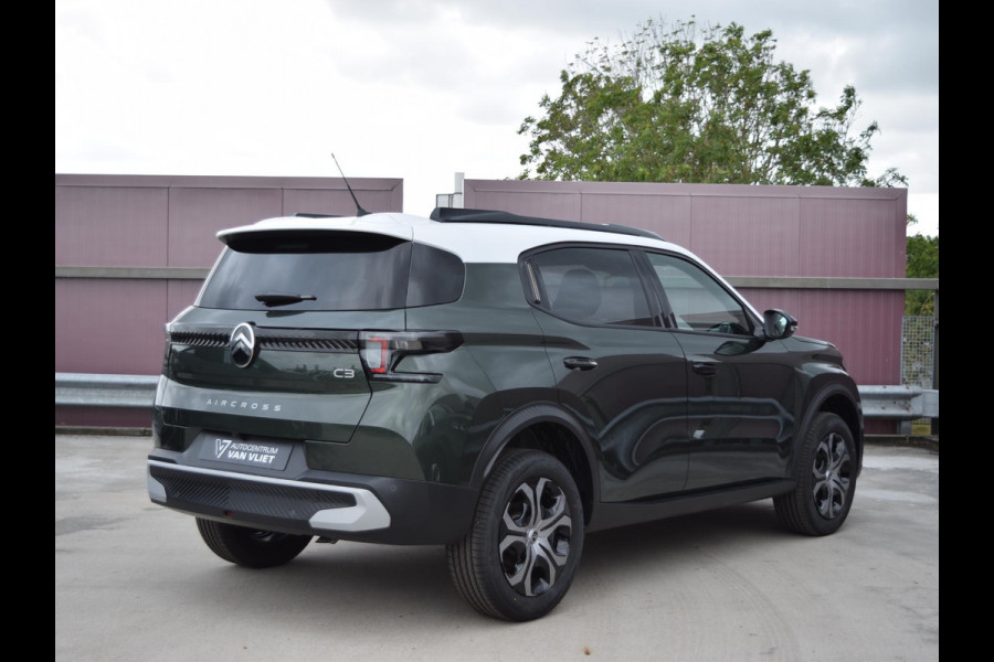 Citroën C3 Aircross 1.2 Hybrid 145pk Plus | 7 STOELEN | PARKEERSENSOREN MET CAMERA | CLIMATE CONTROL | WIT DAK | CARPLAY |