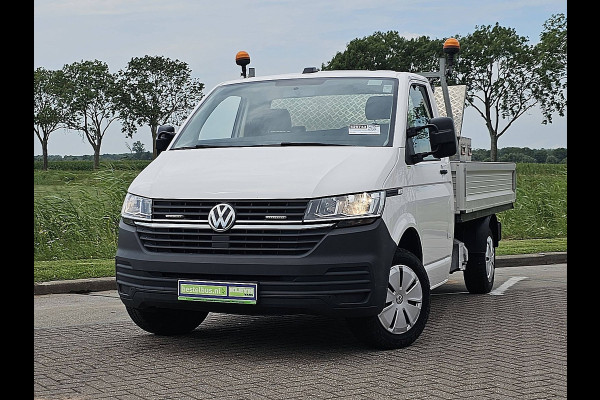 Volkswagen Transporter 2.0 TDI L2H1 28 L2 Open-Laadbak T6.1 Airco 150Pk Euro6 Lange-Wielbasis Pick-up Trekhaak