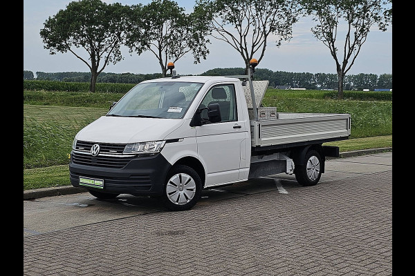 Volkswagen Transporter 2.0 TDI L2H1 28 L2 Open-Laadbak T6.1 Airco 150Pk Euro6 Lange-Wielbasis Pick-up Trekhaak