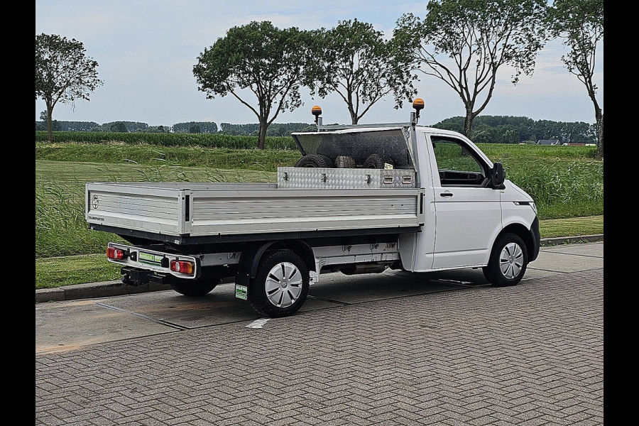Volkswagen Transporter 2.0 TDI L2H1 28 L2 Open-Laadbak T6.1 Airco 150Pk Euro6 Lange-Wielbasis Pick-up Trekhaak