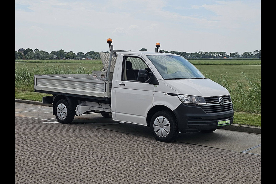 Volkswagen Transporter 2.0 TDI L2H1 28 L2 Open-Laadbak T6.1 Airco 150Pk Euro6 Lange-Wielbasis Pick-up Trekhaak