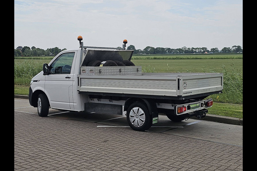 Volkswagen Transporter 2.0 TDI L2H1 28 L2 Open-Laadbak T6.1 Airco 150Pk Euro6 Lange-Wielbasis Pick-up Trekhaak