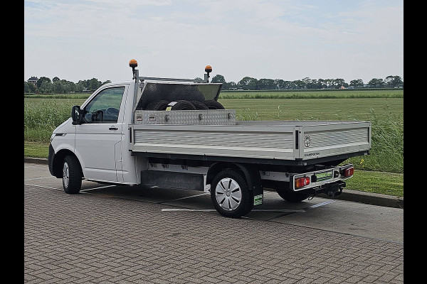 Volkswagen Transporter 2.0 TDI L2H1 28 L2 Open-Laadbak T6.1 Airco 150Pk Euro6 Lange-Wielbasis Pick-up Trekhaak