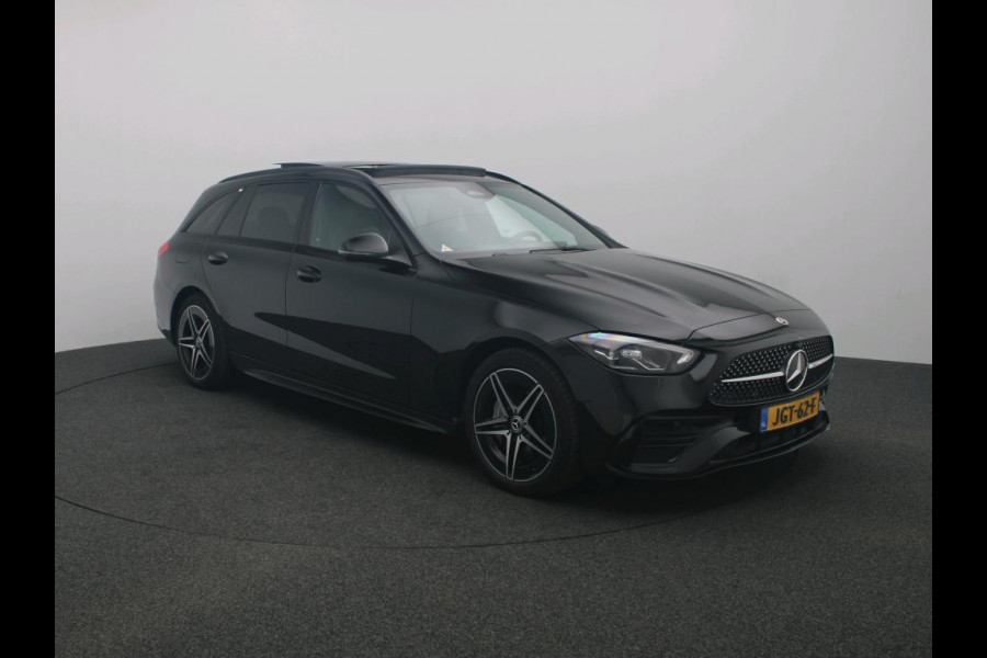 Mercedes-Benz C-Klasse Estate 300 e Business Solution AMG AMG Line | Night Pakket | Panorama Schuif-Kanteldak | Parkeerpakket met 360°-camera | Alarm Klasse 3. Inclusief 24 maanden Mercedes-Benz Certified garantie voor Europa.